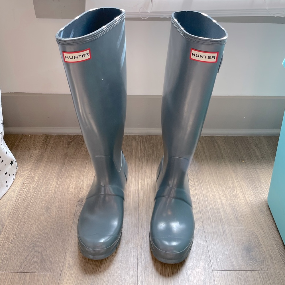 Blue Hunter Boots